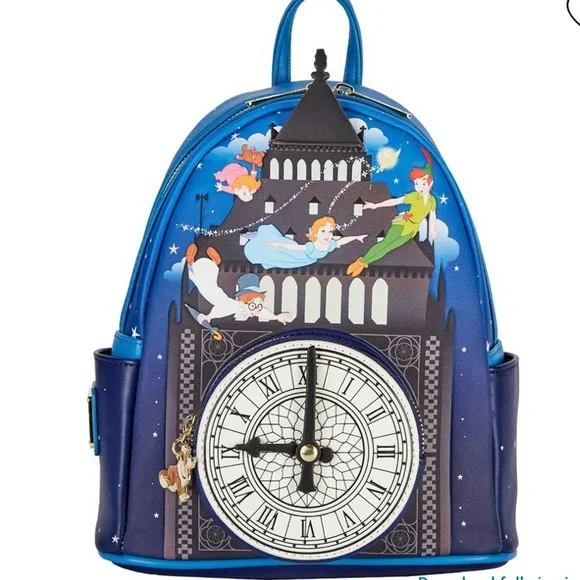 NWT Loungefly X Disney Peter Pan Glow in the Dark Mini Backpack